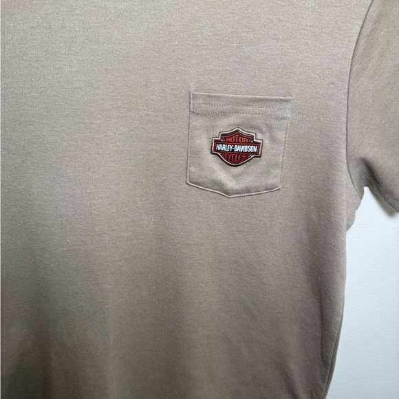 Harley-Davidson Little Boys' Bar & Shield Short Sleeve Pocket Tee Size 8/10 - Picture 3 of 7